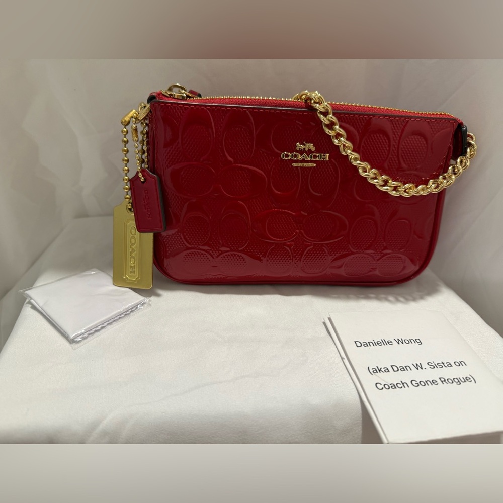 COACH Nolita 19 in Signature Patent Leather
Red